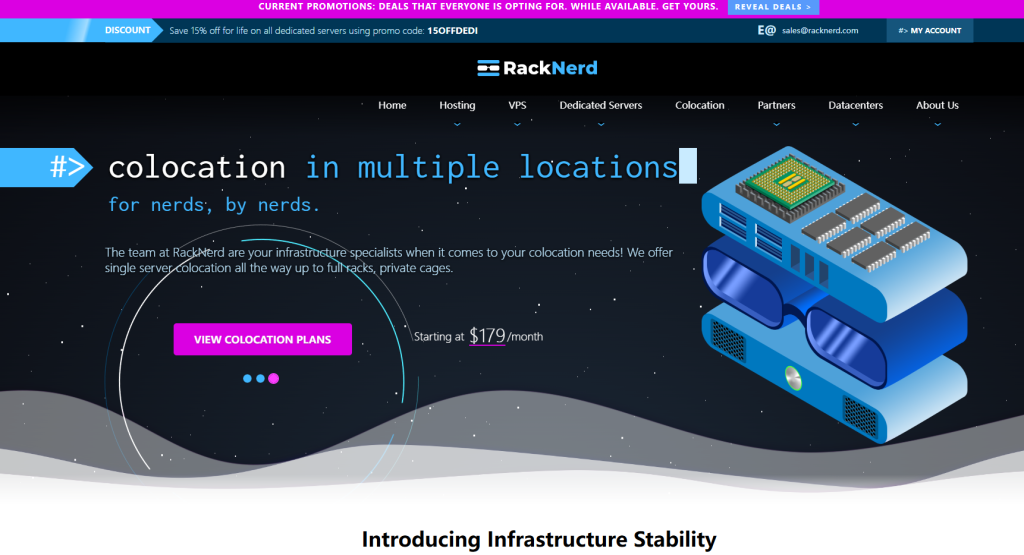 RackNerd offers stable, affordable VPS plans starting at $21.99/year, with the option to switch IP addresses and multiple data centers, including Los Angeles.